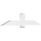 Ekena Millwork Eugene Architectural Grade PVC Gable Bracket, 72"W x 15"H x 4"D x 6"F, 5/12 Pitch GBP072X15X0406EUG00 - alternate 1